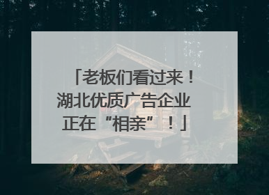 老板们看过来！湖北优质广告企业正在“相亲”！