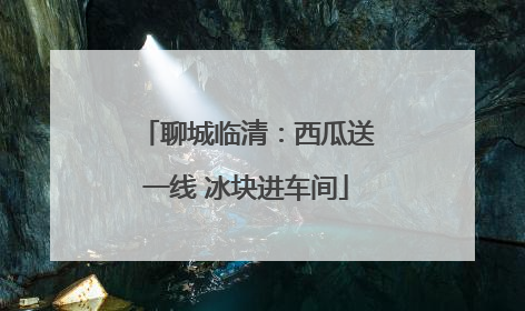 聊城临清：西瓜送一线 冰块进车间