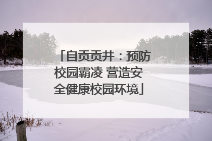 自贡贡井：预防校园霸凌 营造安全健康校园环境