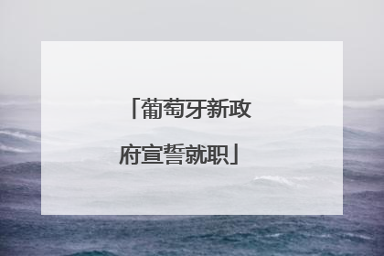 葡萄牙新政府宣誓就职