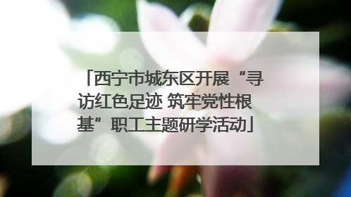 西宁市城东区开展“寻访红色足迹 筑牢党性根基”职工主题研学活动