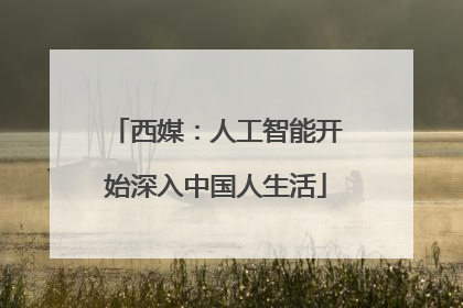 西媒：人工智能开始深入中国人生活