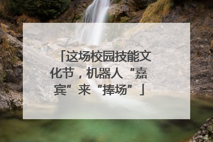 这场校园技能文化节，机器人“嘉宾”来“捧场”