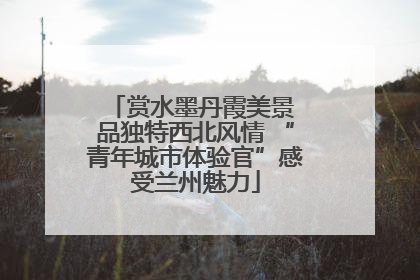 赏水墨丹霞美景 品独特西北风情 “青年城市体验官”感受兰州魅力