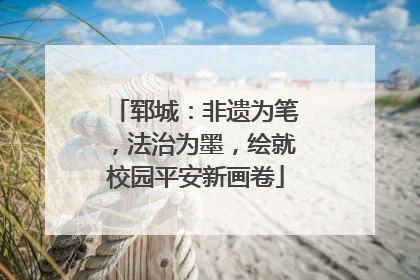 郓城：非遗为笔，法治为墨，绘就校园平安新画卷