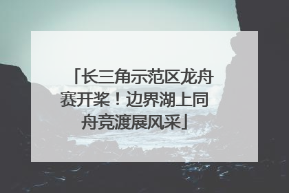 长三角示范区龙舟赛开桨！边界湖上同舟竞渡展风采