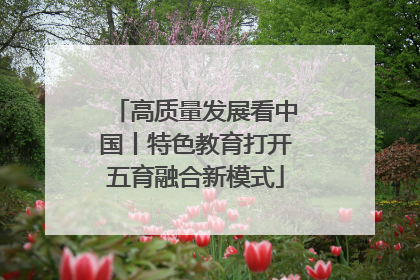 高质量发展看中国丨特色教育打开五育融合新模式