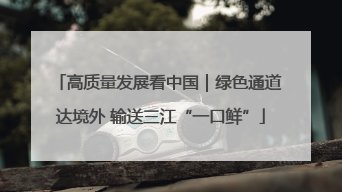 高质量发展看中国｜绿色通道达境外 输送三江“一口鲜”