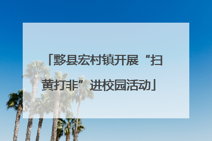 黟县宏村镇开展“扫黄打非”进校园活动