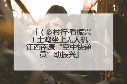 （乡村行·看振兴）土鸡坐上无人机 江西南康“空中快递员”助振兴