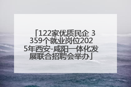 122家优质民企 3359个就业岗位2025年西安-咸阳一体化发展联合招聘会举办
