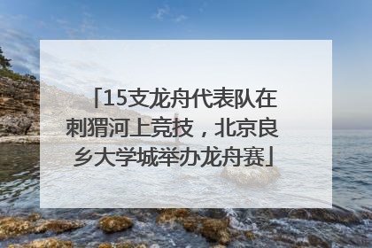 15支龙舟代表队在刺猬河上竞技，北京良乡大学城举办龙舟赛