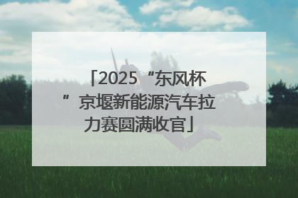 2025“东风杯”京堰新能源汽车拉力赛圆满收官