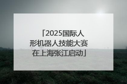 2025国际人形机器人技能大赛在上海张江启动