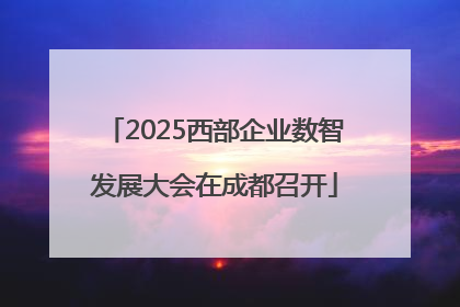 2025西部企业数智发展大会在成都召开