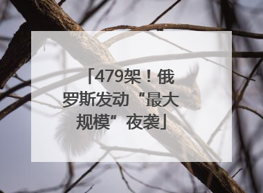 479架！俄罗斯发动“最大规模”夜袭